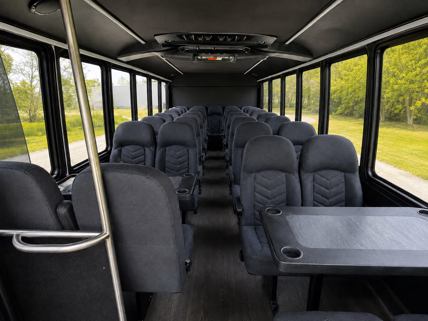 st george 15 passenger minibus inside