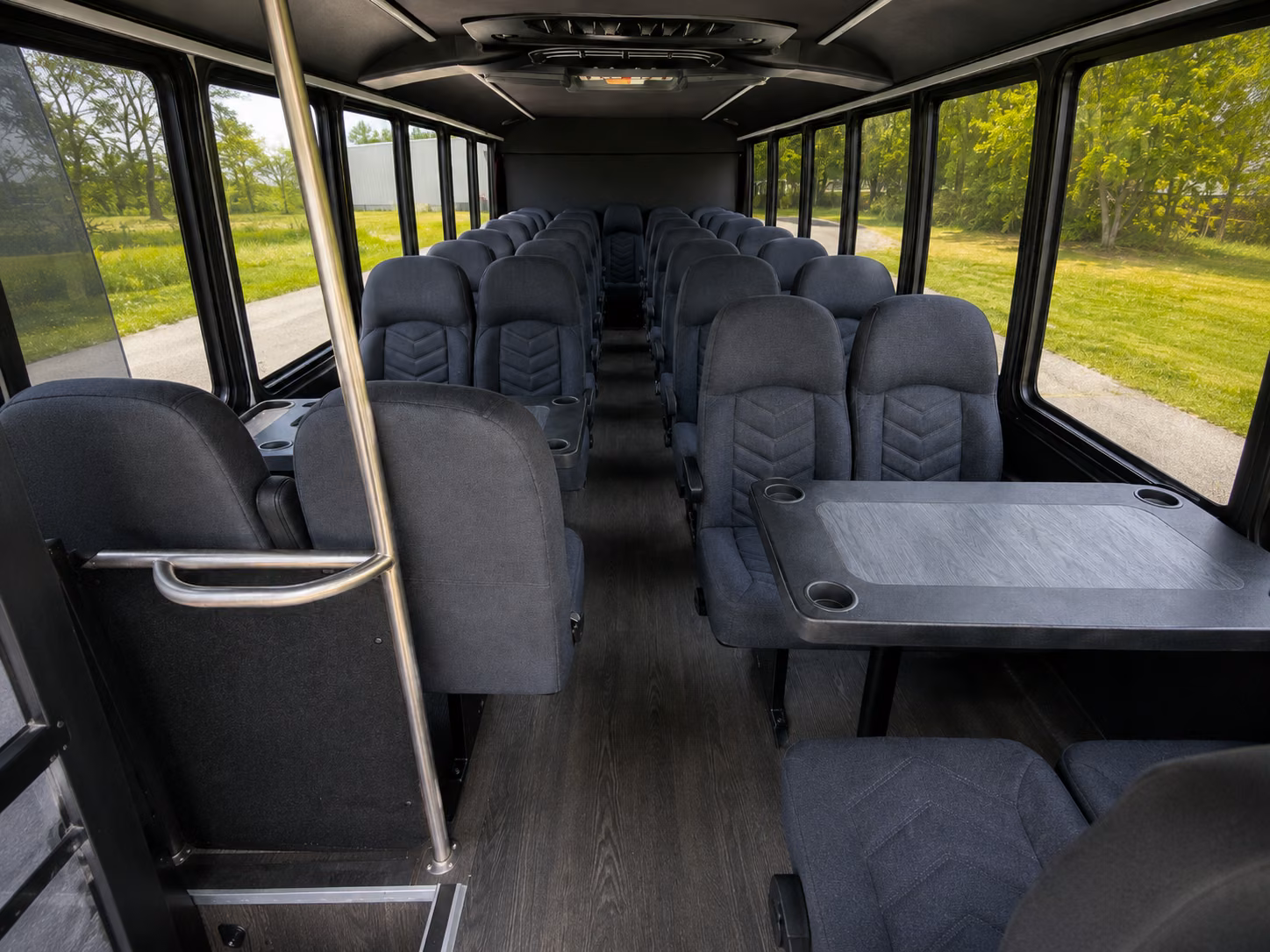 st george 15 passenger minibus interior