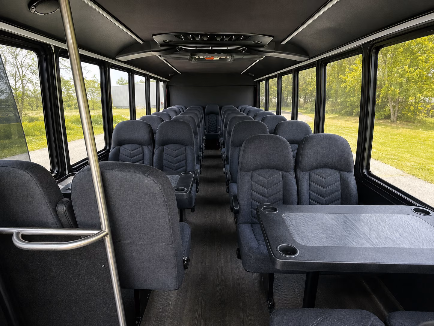 st george 18 passenger minibus interior