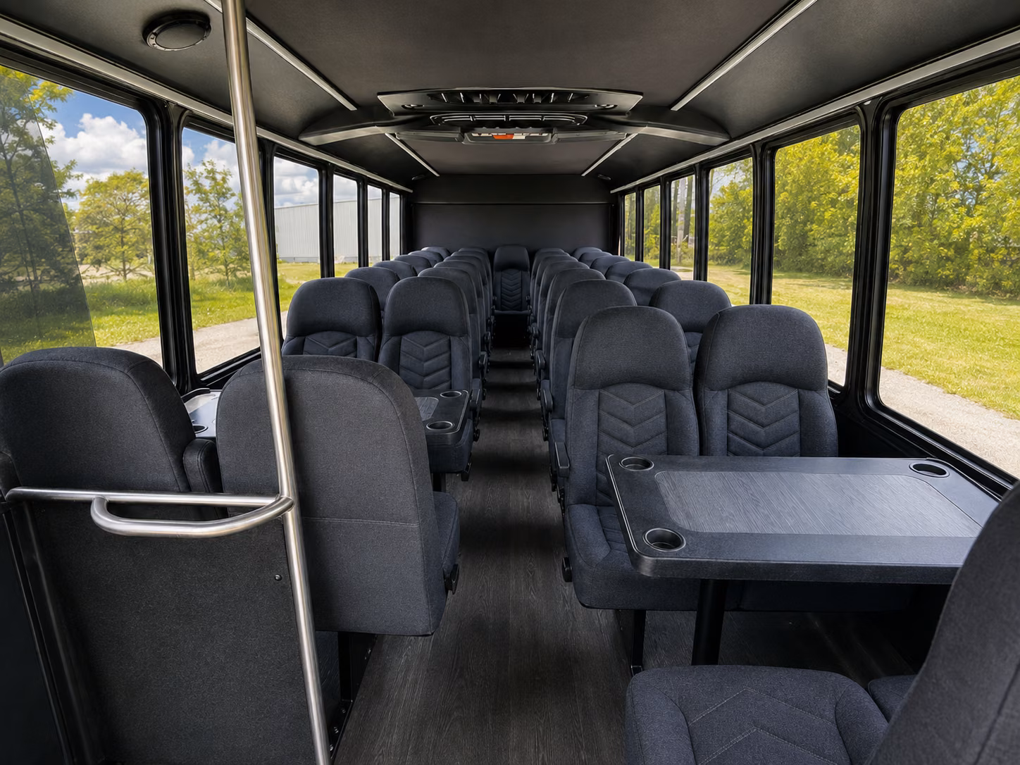 st george 20 passenger minibus inside