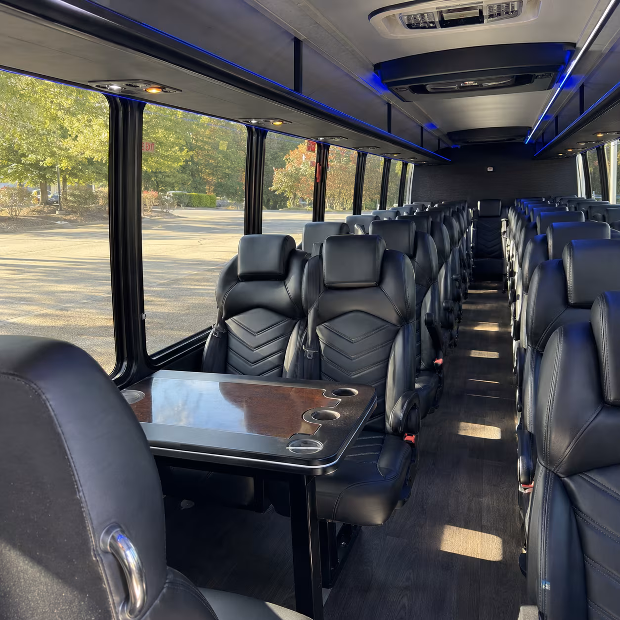 st george 25 passenger minibus inside