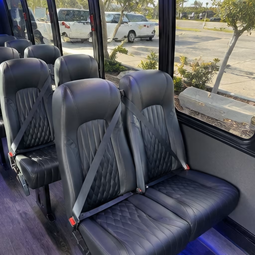 st george 28 passenger minibus inside