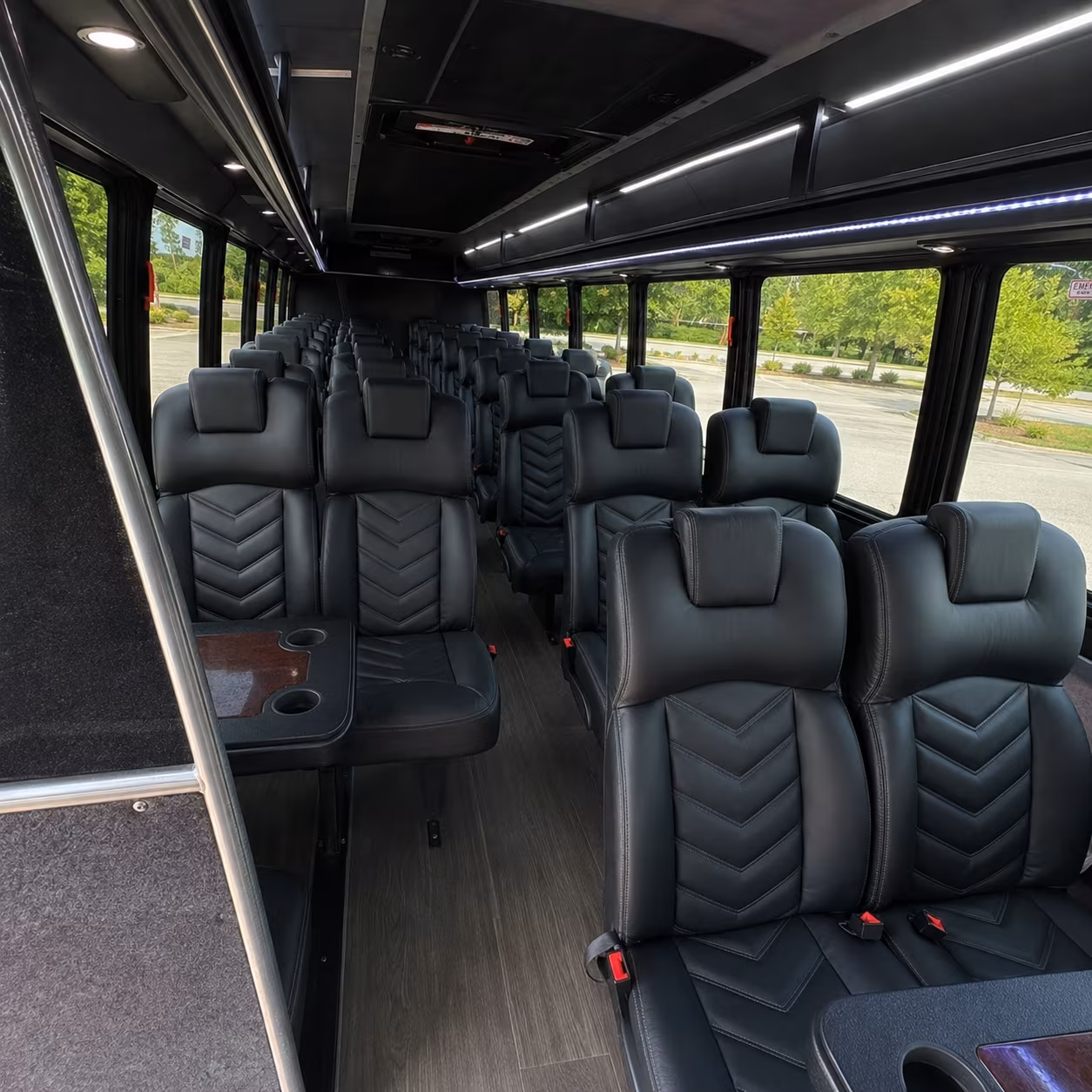 st george 30 passenger minibus inside