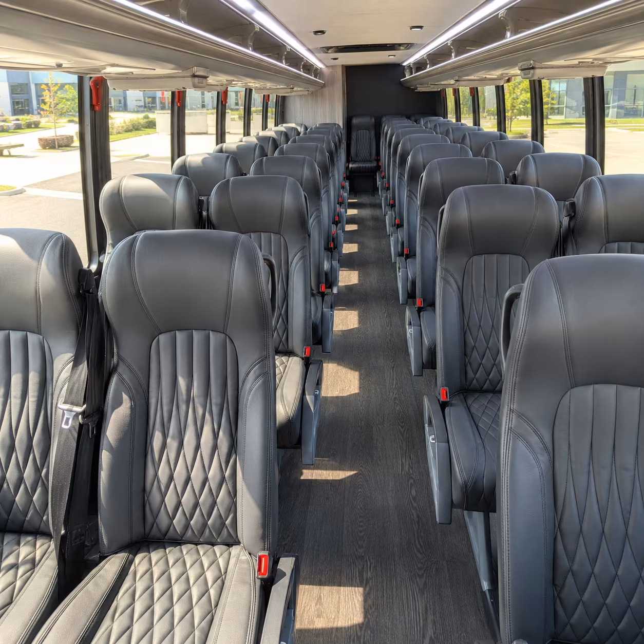st george 35 passenger minibus inside