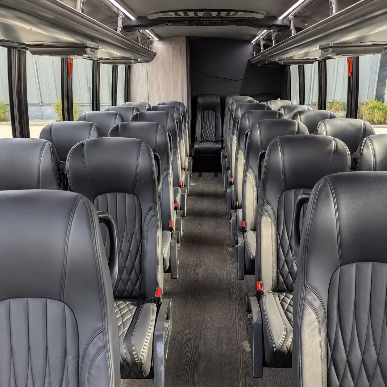 st george 35 passenger minibus interior