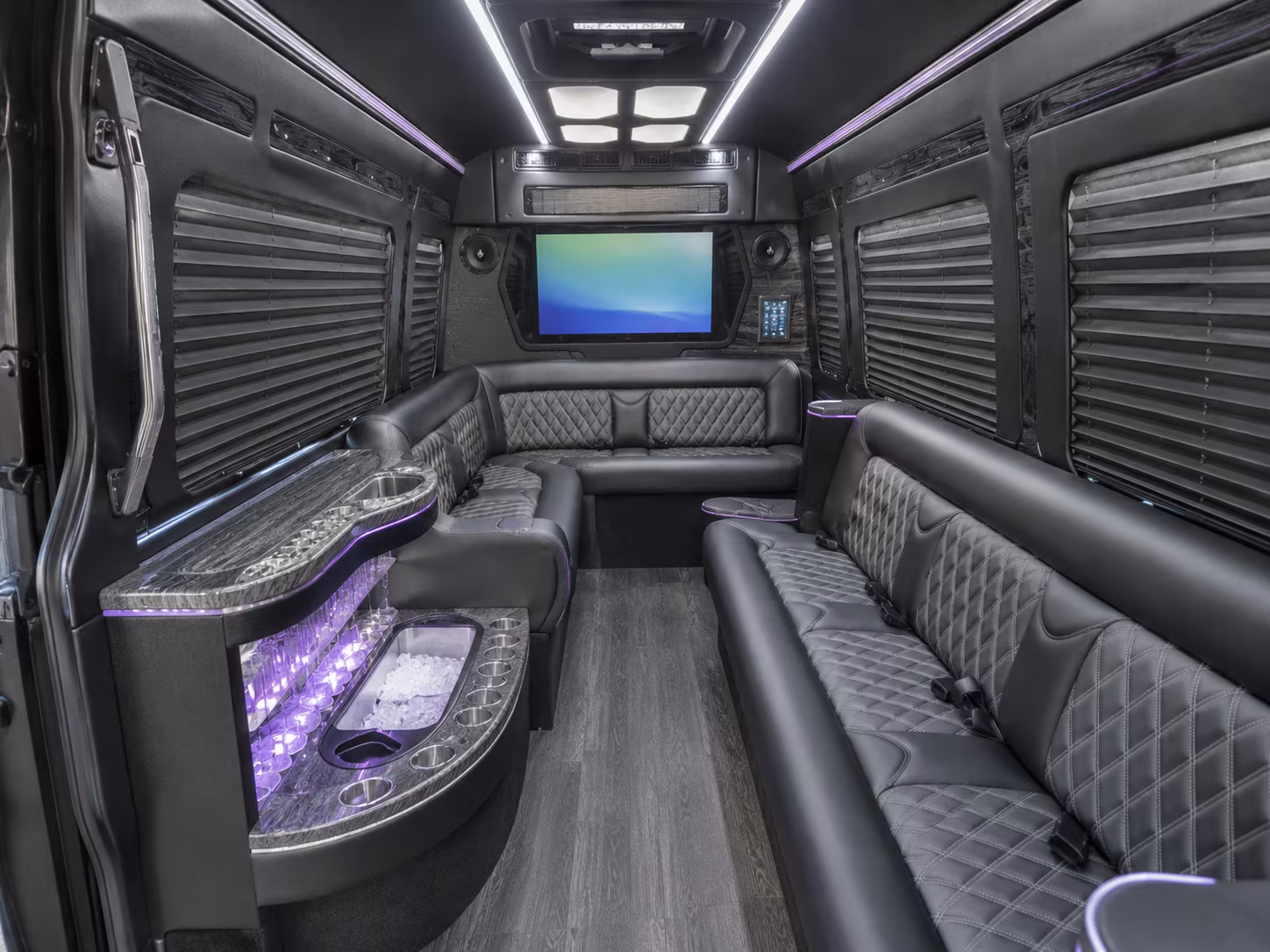 st george sprinter limousine inside