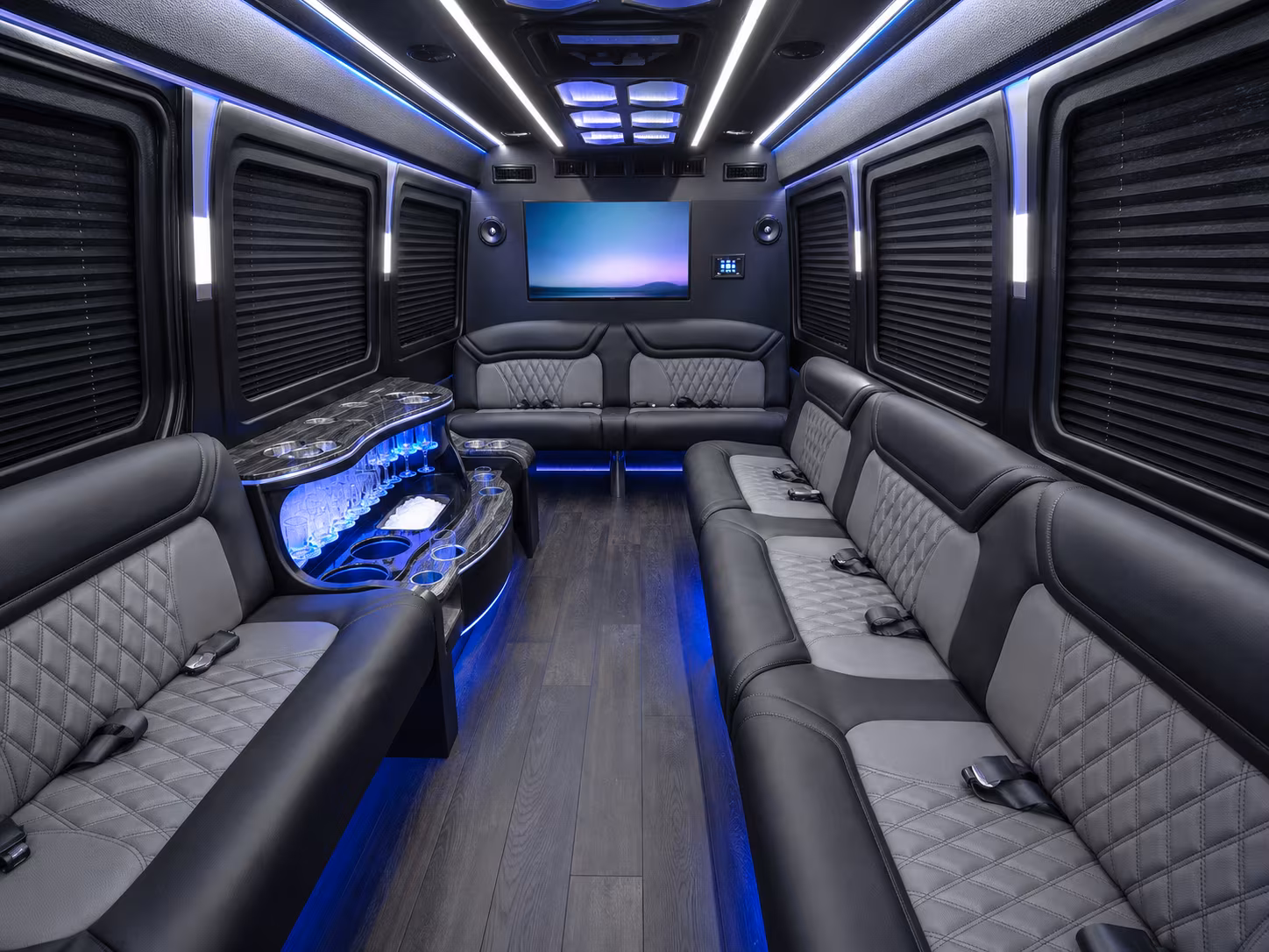 st george sprinter limousine interior